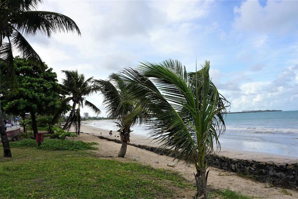 Joao Pessoa, A Dois Passos Do Paraiso, 2 Suites Com A/C, Vista Panoramica Para O Mar Do Bessa, Portaria 24H E 2 Vagas De Garagem Exterior photo